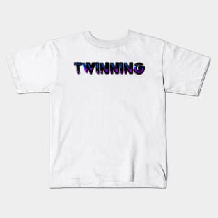 Twinning Blue and Purple Kids T-Shirt